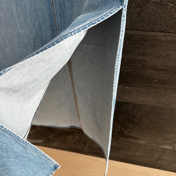 Mother Snacks Lil Fun Dip Slice Denim Maxi Skirt Nothing Else Like It Size 25 - Picture 12 of 14